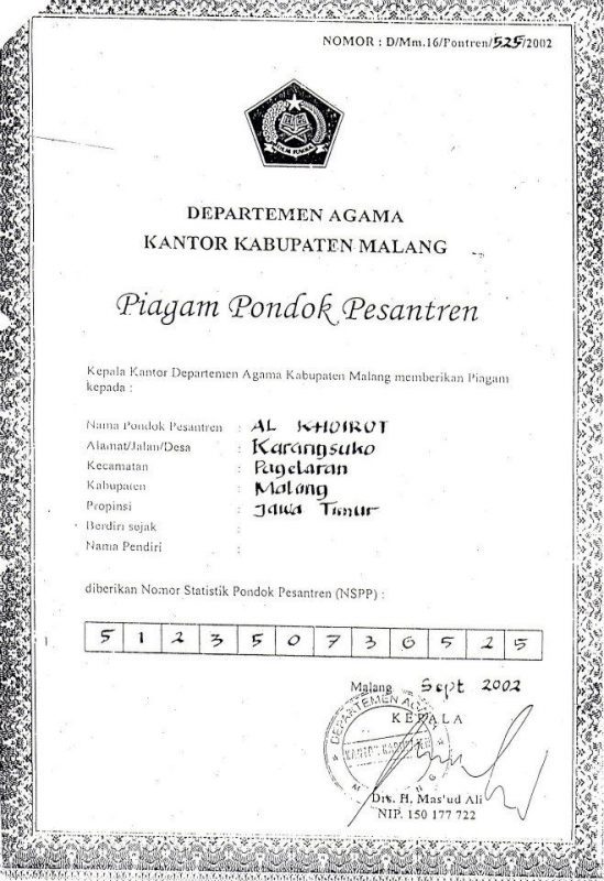 NSPP Ponpes Al-Khoirot